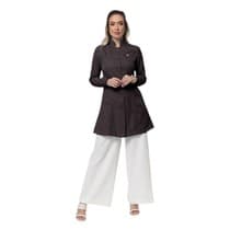 Jaleco Feminino Manuela Chumbo Plus Size - Dana