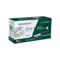 Kit Bráquete Cerâmico Iceram-P 0,022 5 Casos + Adesivo E Primer - Orthometric
