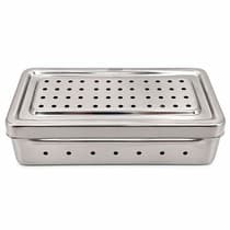 Estojo para Esterilização Inox 20x10x5cm Perfurado G101P - Golgran