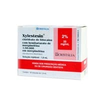 Anestésico Lidocaína Xylestesin 2% 1:50.000 Com Vasoconstritor - Cristália