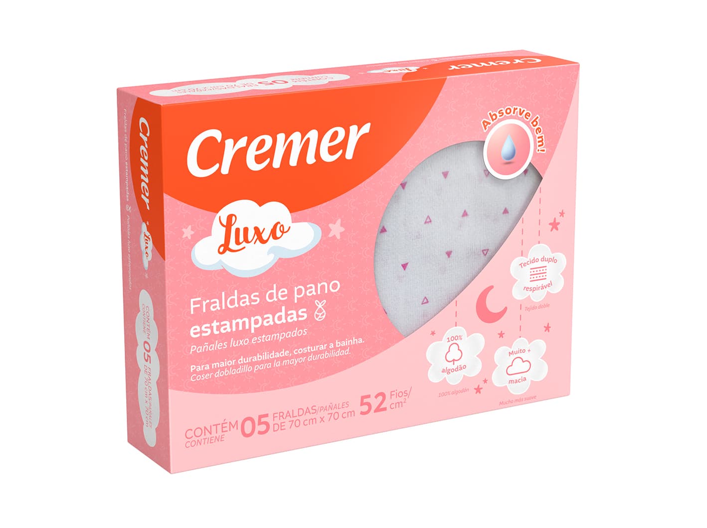 Fraldas de Pano Estampadas Luxo