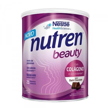 Nutren Beauty com Colágeno Sabor Dark Chocolate 400g - Portal do Médico