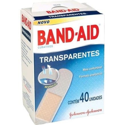 Curativo Band Aid Transparente 40 unidades - Portal do Médico
