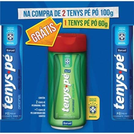Talco Antisséptico Baruel Original 2 x 100g Grátis Canforado 60g - Portal do Médico