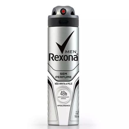 Desodorante Aerosol Rexona Men Sem perfume Masculino 150ml