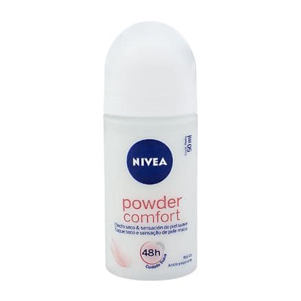 Desodorante Nivea Feminino Powder Comfort Roll-on Antitranspirante 48h 50ml