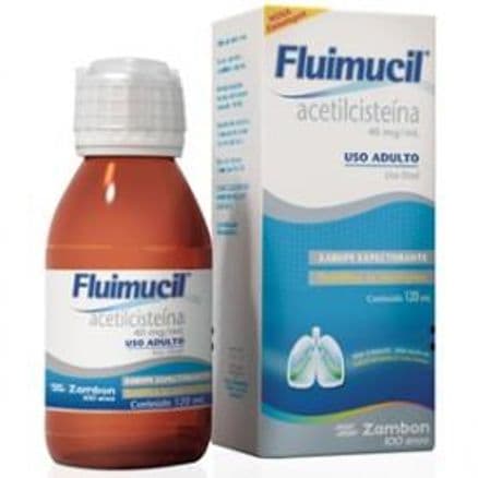 Fluimucil Xarope Expectorante Adulto Sabor Morango e Romã 40mg/mL 120mL - Portal do Médico