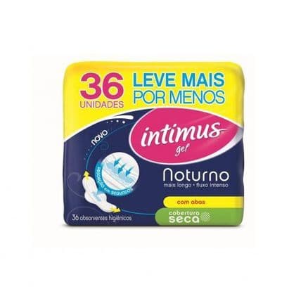 Absorvente Intimus Gel Noturno Com Abas Seca 36 unidades