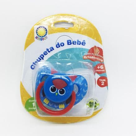 Chupeta Kitstar Ortodôntico Bichos Macaco/Pássaro + 6 meses Tam 2 - Portal do Médico