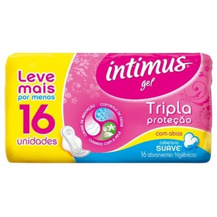 Absorvente com Abas Intimus Gel c/ 16 Tri Protect Suave