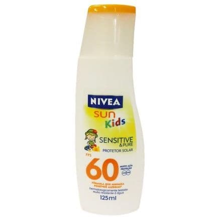Protetor Solar Loção Nivea 125 mL Sensitive e Pure