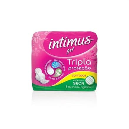 Absorvente com Abas Intimus Gel c/ 8 Tri Protect Extra Seca