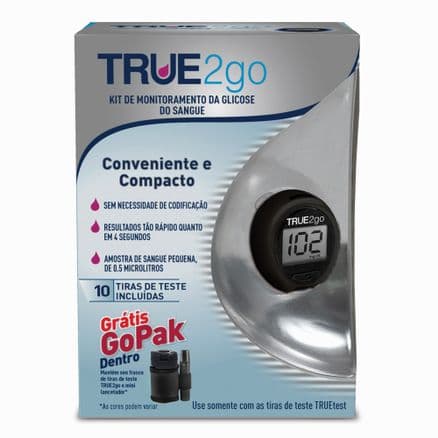 Kit para Controle de Glicemia True2go Preto - Portal do Médico