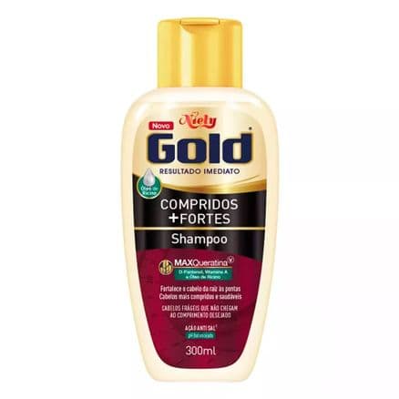 Shampoo Niely Gold Compridos + Fortes 300ml