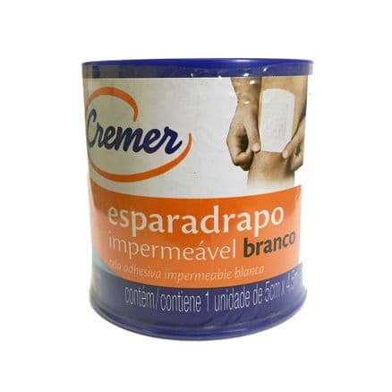 Esparadrapo Cremer Branco Impermeável 5cm x 4,5m