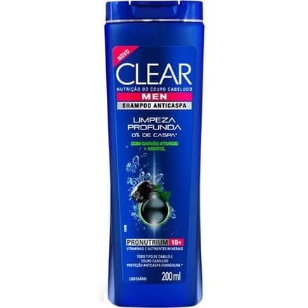 Shampoo Anti Caspa Clear Limpeza Profunda 200ml