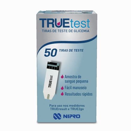 Tira para Teste de Glicemia Truetest 50 Unidades - Portal do Médico