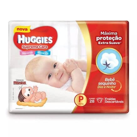 Fralda Descartável Huggies Supreme Care Jumbo P 28 Unidades - Portal do Médico