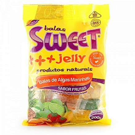 Balas Jelly Algas Marinhas Frutas 200g