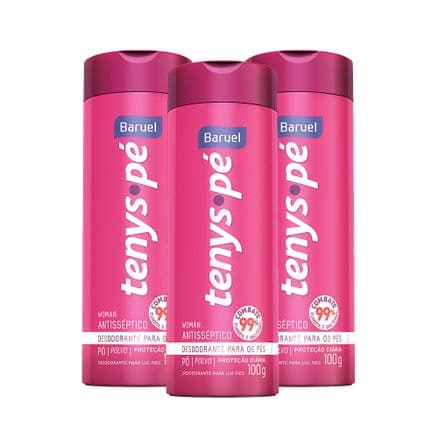 Kit Desodorante para os Pés Tenys Pé Woman 100g Leve 3 Pague 2 - Portal do Médico