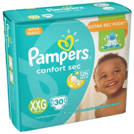 Fralda Pampers Confort Sec XXG 30un - Portal do Médico