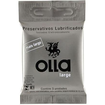 Preservativo Olla Large 3 unidades - Portal do Médico