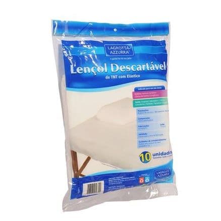 Lençol Descartável Lagrotta TNT com Elástico 10 unidades - Portal do Médico