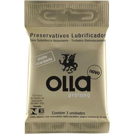 Preservativo Olla Prolong 3 unidades - Portal do Médico