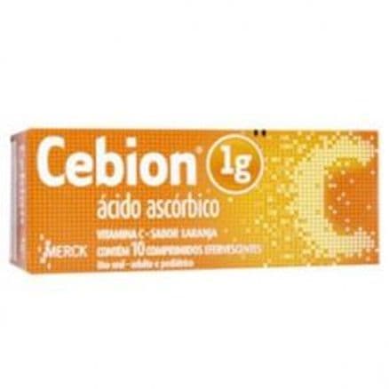 Cebion Efervescente 1g Sabor Laranja 10 comprimidos - Portal do Médico