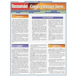 Livro - Resumão - Como Escrever Bem - Martins - 1ª edição