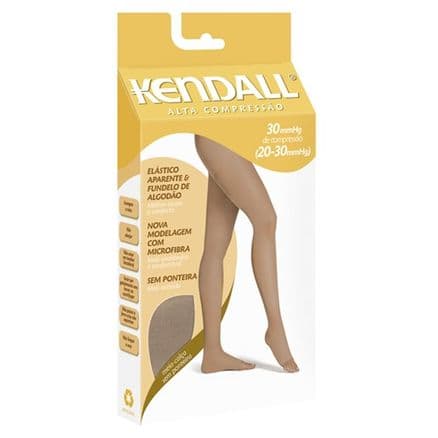 Meia-Calça Sem Ponteira Alta Compressão Mel GG