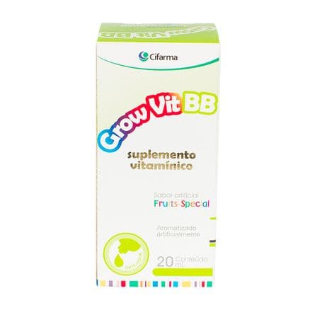 Suplemento Vitamínico Grow Vit BB Sabor Fruits Special 20ml - Portal do Médico