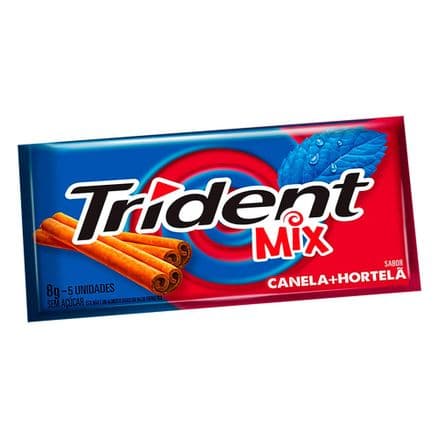 Chiclete Trident Mix Canela e Hortelã 8g 5 Unidades - Portal do Médico