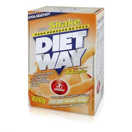 Diet Way 420g 14 doses Sabor Mamão Papaia