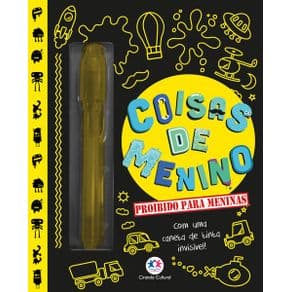 Livro - Coisas de menino - Proibido para meninas - Com uma caneta de tinta invisível - 1ª edição - Portal do Médico