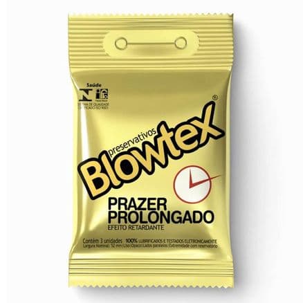 Preservativo Blowtex Prazer Prolongado Efeito Retardante 3 Unidades - Portal do Médico