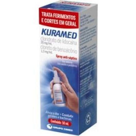 Antisséptico Kuramed Spray para Curativos 50ml