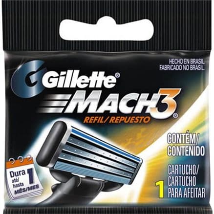 Carga para Aparelho de Barbear Gillette Mach3 1 unidade - Portal do Médico