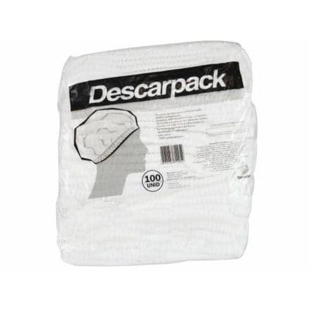 Touca Sanfonada Descarpack Elástico 100 Unidades - Portal do Médico