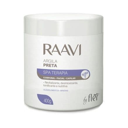 Argila Raavi Corporal e Facial Preta 400g