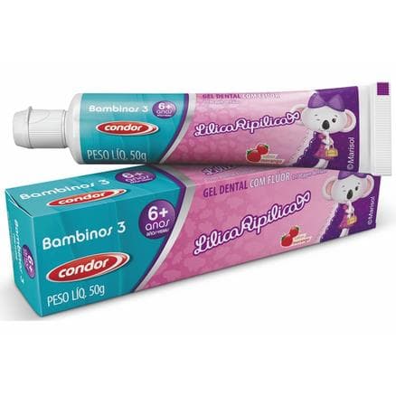Gel Dental Condor Bambinos 3 Lilica Ripilica Morango 50g - Portal do Médico