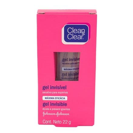 Gel Secativo Clean &amp; Clear Invisível para Acne 22g - Portal do Médico