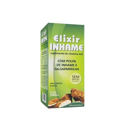 Elixir Inhame Pharmascience Sabor de Inhame e Salsaparrilha 240ml