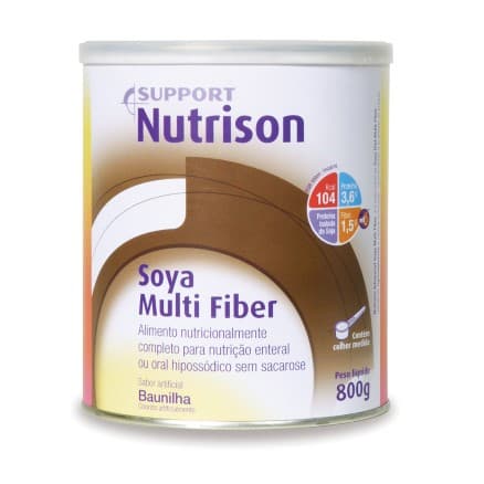 Nutrison Soya Multi Fiber Baunilha 800g - Portal do Médico