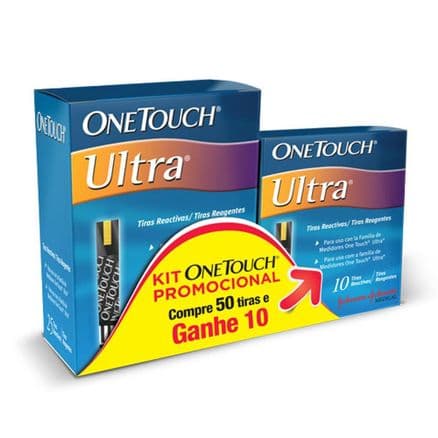 One Touch Ultra System Tiras para Glicemia 50 Tiras + 10 Grátis