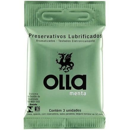 Preservativo Olla Menta 3 unidades - Portal do Médico