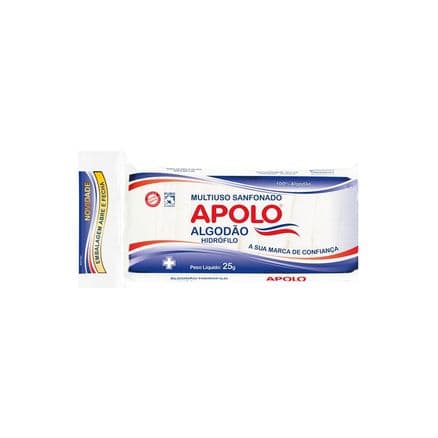 Algodão Hidrófilo Apolo Sanfonado 25g