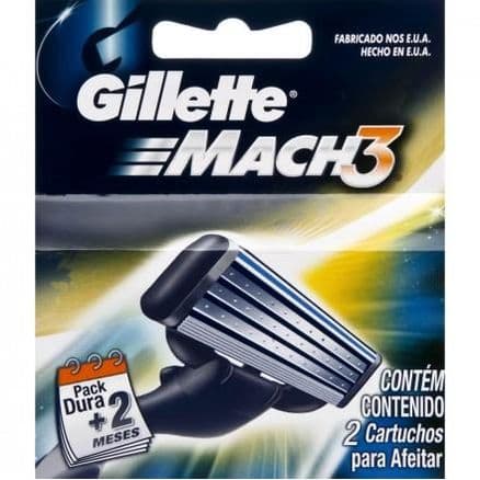 Carga para Barbeador Gillette Mach3 2 unidades - Portal do Médico