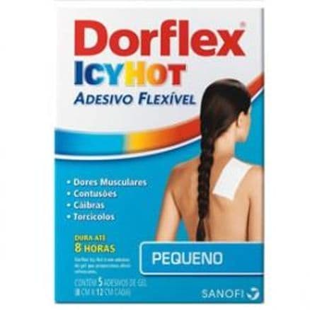 Dorflex Icy Hot 1x5 adesivos pequenos (8 cm x 12 cm)