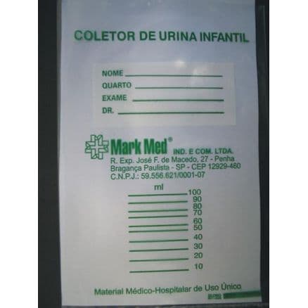 Coletor de Urina Infantil Estéril Masculino Mark Med